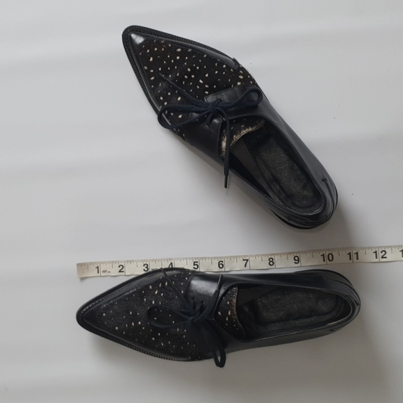 Robert Clergerie Pony Hair Oxford Loafers - Picture 11 of 12